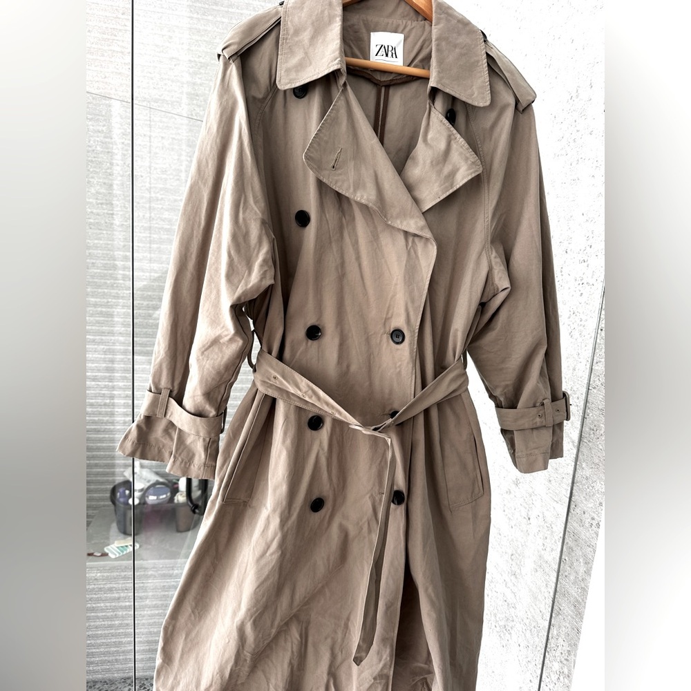 Zara classic oversized trench.  L